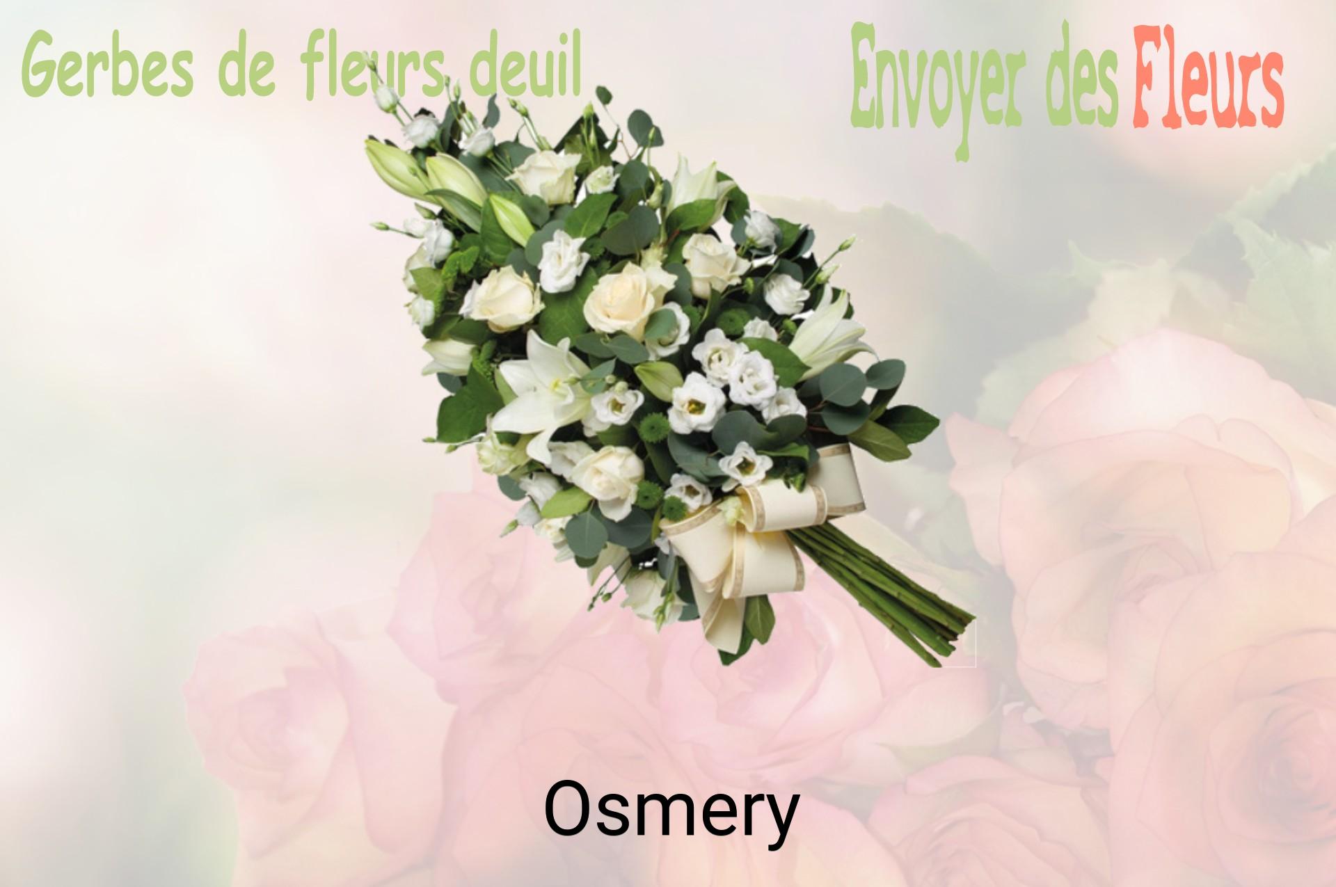 Gerbe de fleurs de deuil livrée à Osmery